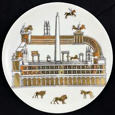 Piero Fornasetti Anfiteatro or Amphitheater Porcelain Plate, Mid-Century Classic