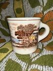 Vintage Nasco Coffee Mug, Cup, Mountain- Woodland Thick Cottagecore