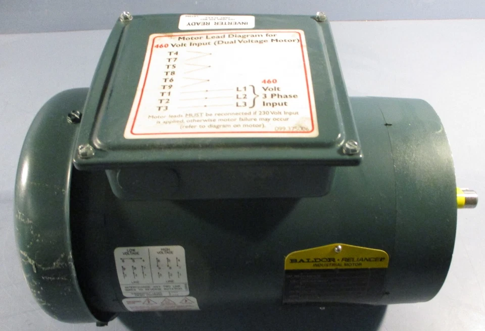 Baldor Reliance VUHM3538 Industrial Motor 35X042P864G 0.5HP 1740RPM 5/8" Shaft D - Image 1 of 4
