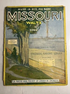 Partituras de colección HUSH-A-BYE MA BABY Missouri WaltzFrederic Knight Logan 1914 - Imagen 1 de 13