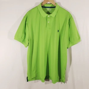 Chaps Men's Size 2XL XXL Sport Polo Shirt Neon Kiwi Lime Green Short Sleeve - Picture 1 of 9