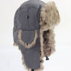 Taslan Ushanka Trapper Hat - Faux Fur Lined Russian Style Warm Winter Cap Gift