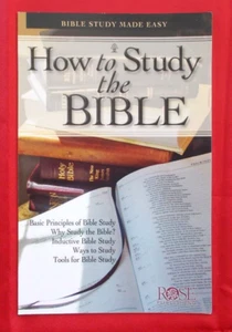 How To Study The Bible Pamphlet, Bible Study Made Easy Rose Publishing, 12 Pages - Imagen 1 de 3