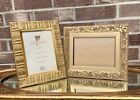 Lot Of 2 Ornate Gold Colored Wood Picture Frames 5x7 Connoisseur Vintage 1990’s