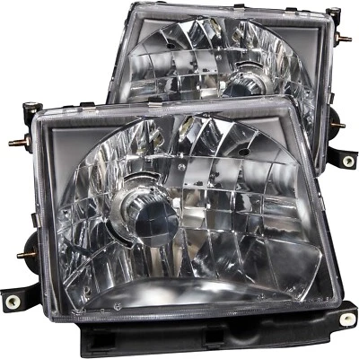 Faros de cristal negros ANZO 121139 para Toyota Tacoma 1997-2000 Foto 1 de 4
