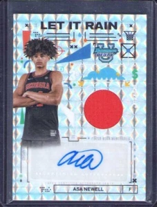 2024-25 Bowman University Best Asa Newell Refractor Let it Rain Jersey Auto RC - Picture 1 of 2