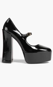 Zapatos de salón con plataforma Mary Jane de charol negro STUART WEITZMAN Sky High 145 39,5C - Imagen 1 de 24