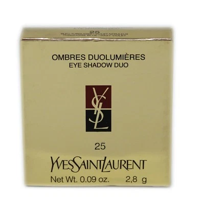 YSL OMBRES DUOLUMIERES EYE SHADOW DUO 2.8G #25-TURQUOISE BLUE/HAZY VIOLET  - Image 1 of 2