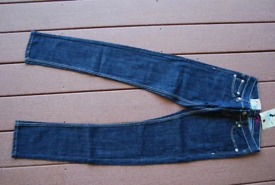 Pantalones de mezclilla azules SOLICITUD pierna ajustada calce sexy elásticos 25 nuevos con etiquetas Foto 1 de 4