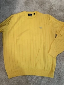 Original GANT Pullover Pulli premium gelb Gr L - Bild 1 von 6