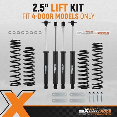 maXpeedingrods 2.5" Suspension Lift Kit for Jeep Wrangler JKU 4-Door 2007-2018 - Image 1 of 4
