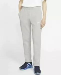 Nike Sportswear Club Fleece Open Hem Sweatpants Grey Mens Size L & XL BV2707-063 - Picture 1 of 7