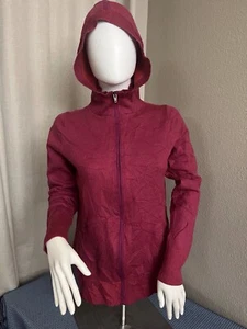 Patagonia Women’s XL Merino Wool Full Zip Pink Magenta Hooded Sweater - Picture 1 of 11