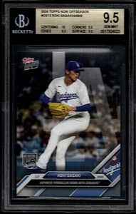 Roki Sasaki 2024 Topps Now Off-Season #OS13 Int'l Free Agent RC GS9.5 GEM MT - Picture 1 of 2