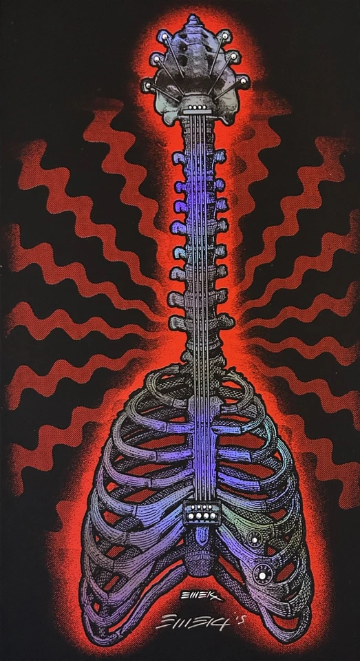 The Classic Bone Guitar Signed by EMEK 2015 - Image 1 of 1