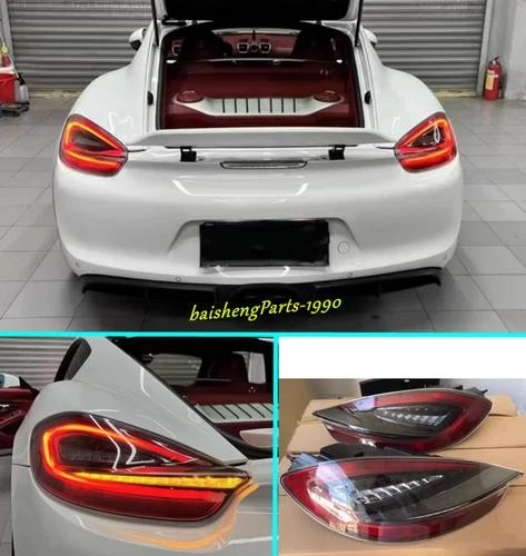 For Porsche 981 Boxster/Cayman/Spider/GT4 2013-2016 Smoke Black LED Tail Light - Image 1 of 1