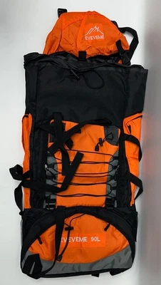 EVEVEME Hiking Backpack 90L Large Capacity Outdoor Camping Travel Gear Pack - Image 1 of 3