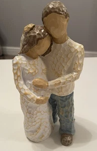 Vater und werdende Mutter Ornament Schwangere Frau Statue Figur 7,5 cm - Bild 1 von 3