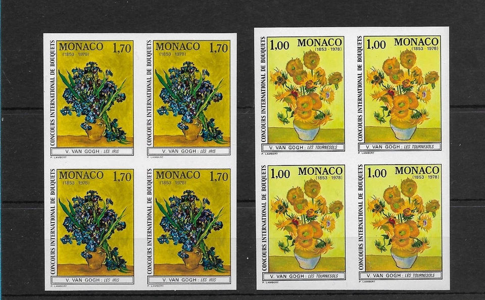 SMT, 1978 MONACO SUPERB SET IMPERFORATE Mi nr 1345/1346, in block of 4, MNH - Image 1 of 1