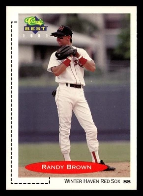 Randy Brown 1991 Classic Best #131 Winter Haven Red Sox Minors Rookie *207 - Image 1 of 2