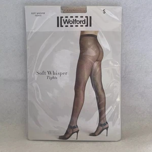Wolford Soft Whisper Strumpfhose - Petal Rose - Netzdesign - Small - Bild 1 von 3