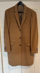 Club Monaco Italian Wool Camel Topcoat Size 42 - Picture 1 of 7