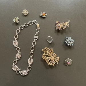 Kleines Konvolut verschiedener Vintage Modeschmuck. - Bild 1 von 12