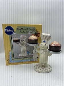 Vintage Pillsbury Doughboy Cupcake Kerze (O5) - Bild 1 von 3