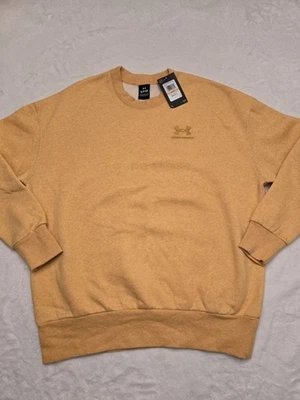 Under Armour Mujer Icon Polar Gran Tamaño Crew Amarillo Pequeño Foto 1 de 4