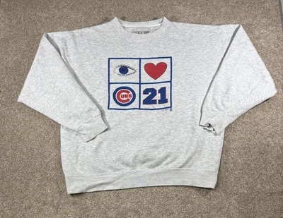 Sudadera De Colección Gear For Sports Chicago Cubs Sammy Sosa Cuello Redondo Gris Talla XL Foto 1 de 4