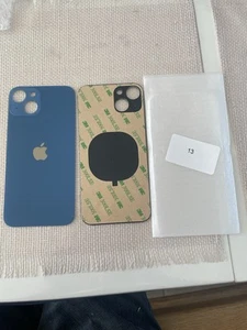 Vitre arrière iphone 13 bleu (blue) apple - Photo 1 sur 1