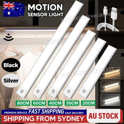 Dimmable LED Motion Sensor Under Closet Light Rechargeable Magnetic CabinetLamp - image 1 of 4