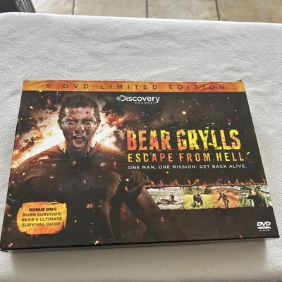 Bear Grylls Escape From Hell One Man, One Mission, Get Back Alive 5 Dvd Limited - Image 1 of 4