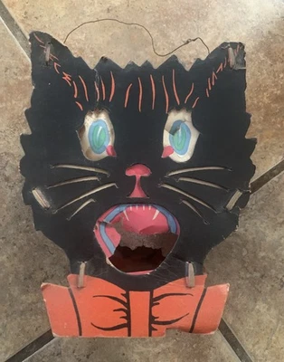 Linterna de papel Scaredy Cat juguete carretilla vintage años 50 Foto 1 de 4