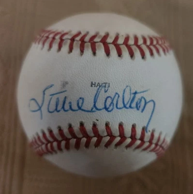 STEVE CARLTON SIGNED AUTOGRAPHED 1980 WORLD SERIES BASEBALL BAS BECKETT BJ040709 - Image 1 of 4