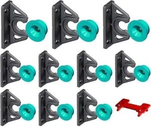 10x kit guida marcatori staffa fissaggio pulsanti tipo 2 collegamento pannelli 90o gradi - Foto 1 di 8