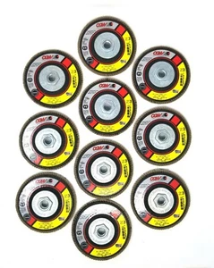 NEW CGW 10 Pack, 4 1/2" x 5/8"-11 Z3 Zirconia 120 Grit Type 27 Flap Disc 42316 - Picture 1 of 6