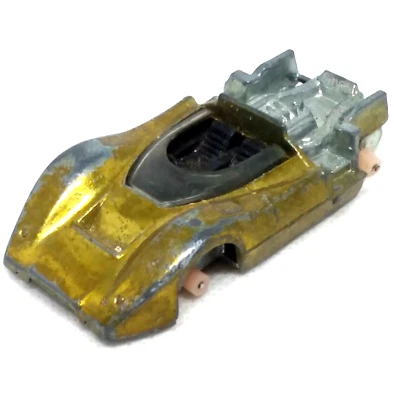 Coche Hot Wheels Redline McLaren M6A 1968 dorado hecho en Estados Unidos Foto 1 de 4