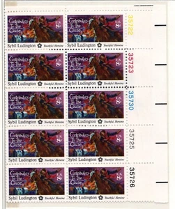 SC# 1559, 1975--8c Sybil Ludington BiCentennial Issue, PB of 10, M/NH - Picture 1 of 1