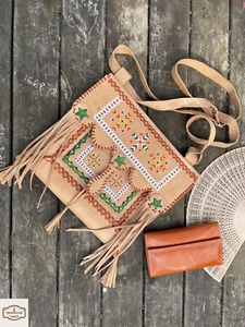 VINTAGE bag from the 1910s, ZAABOLA , Antique bag, MOROCCAN satchel, Ethnic bag - Picture 1 of 24