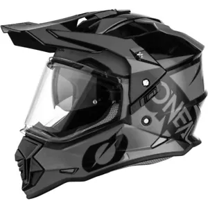 ONEAL Sierra 2 V.23 ADVENTURE MOTORCYCLE HELMET Black/Grey ON0818044 SIZE LARGE - Picture 1 of 4