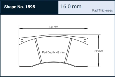 Pagid Brake Pad Set, NEW 1595 RSL 29, Citroen / Ford / Peugeot / VW Rally Car - Image 1 of 4