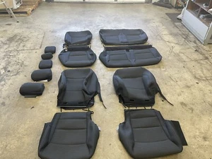 2024 FORD F150 STX SUPER CREW FACTORY OEM REPLACEMENT CLOTH SEAT COVERS BLACK - Picture 1 of 12