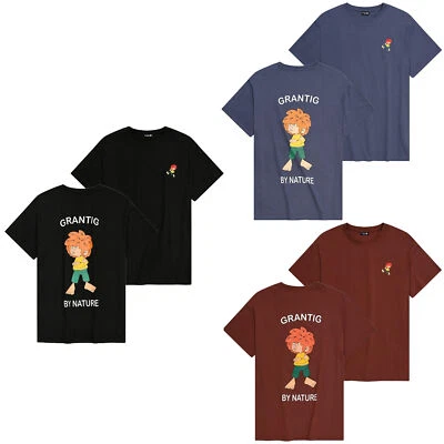 T-Shirt Bavarois Grantig Par Nature V2 Pumuckl Imprimé Broderie En Coton Bio - Photo 1/4