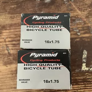 2 Pyramid 16x1.75 Bicycle Bike Inner Tube Schrader Valve 6311 - Picture 1 of 3