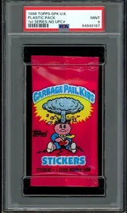 Mini paquete Topps Garbage Pail Kids/GPK 1985 primera serie Reino Unido sin UPC PSA 9 Low Pop - Imagen 1 de 4