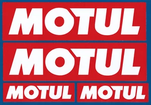 4X COMPATIBLE WITH MOTUL OIL TRACK MOTORBIKE CAR RACING VINYL STICKERS - Picture 1 of 1