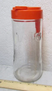 Brotola accovacciata ancoraggio vetro tang vintage con coperchio in plastica, bella decorazione cucina - Foto 1 di 6