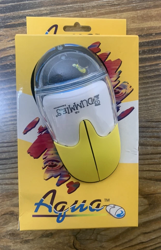 Aqua Computer Mouse PS/2 In Box  "For Dummies" Branded Open Box - Image 1 of 4
