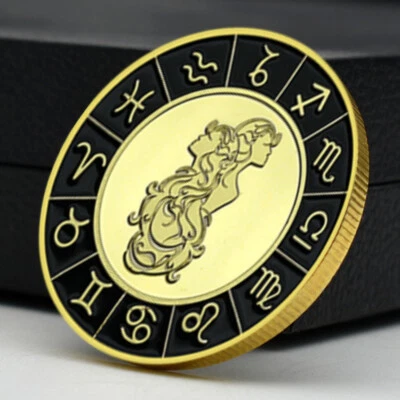 12座双子座镀金挑战硬币纪念奖章工艺品 — 第 1/4 张图片